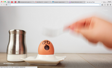 Завтрак, Google Chrome, Flickr