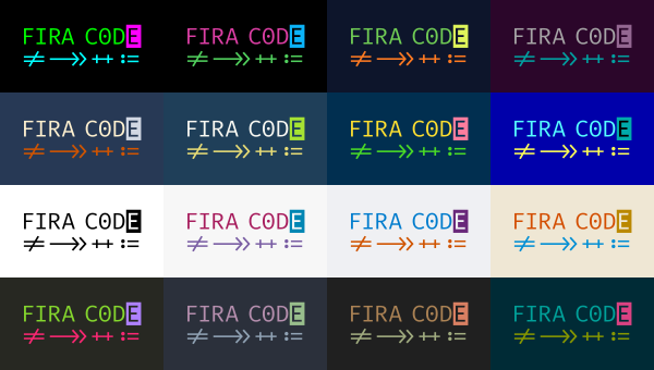 Fira Code: шрифт с лигатурами для кода